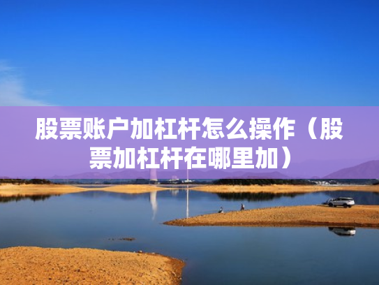 股票账户加杠杆怎么操作（股票加杠杆在哪里加）