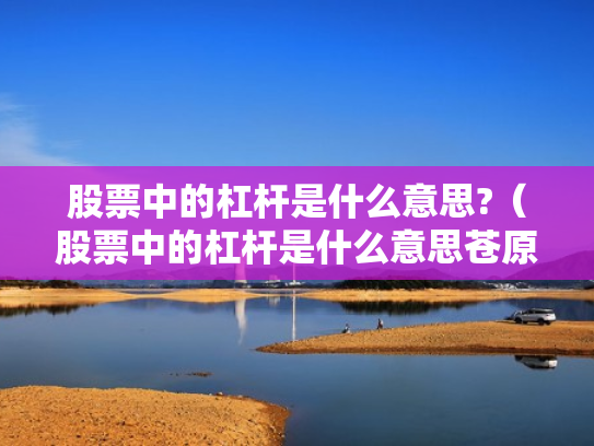 股票中的杠杆是什么意思?（股票中的杠杆是什么意思苍原资本怎么开户）