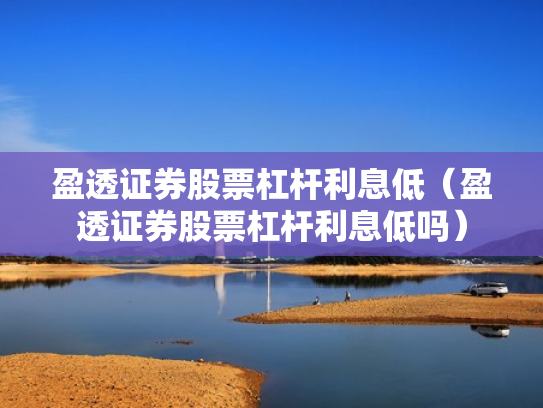 盈透证券股票杠杆利息低（盈透证券股票杠杆利息低吗）