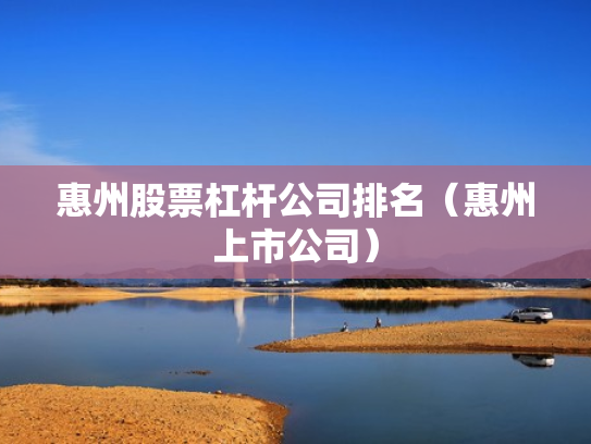 惠州股票杠杆公司排名（惠州上市公司）